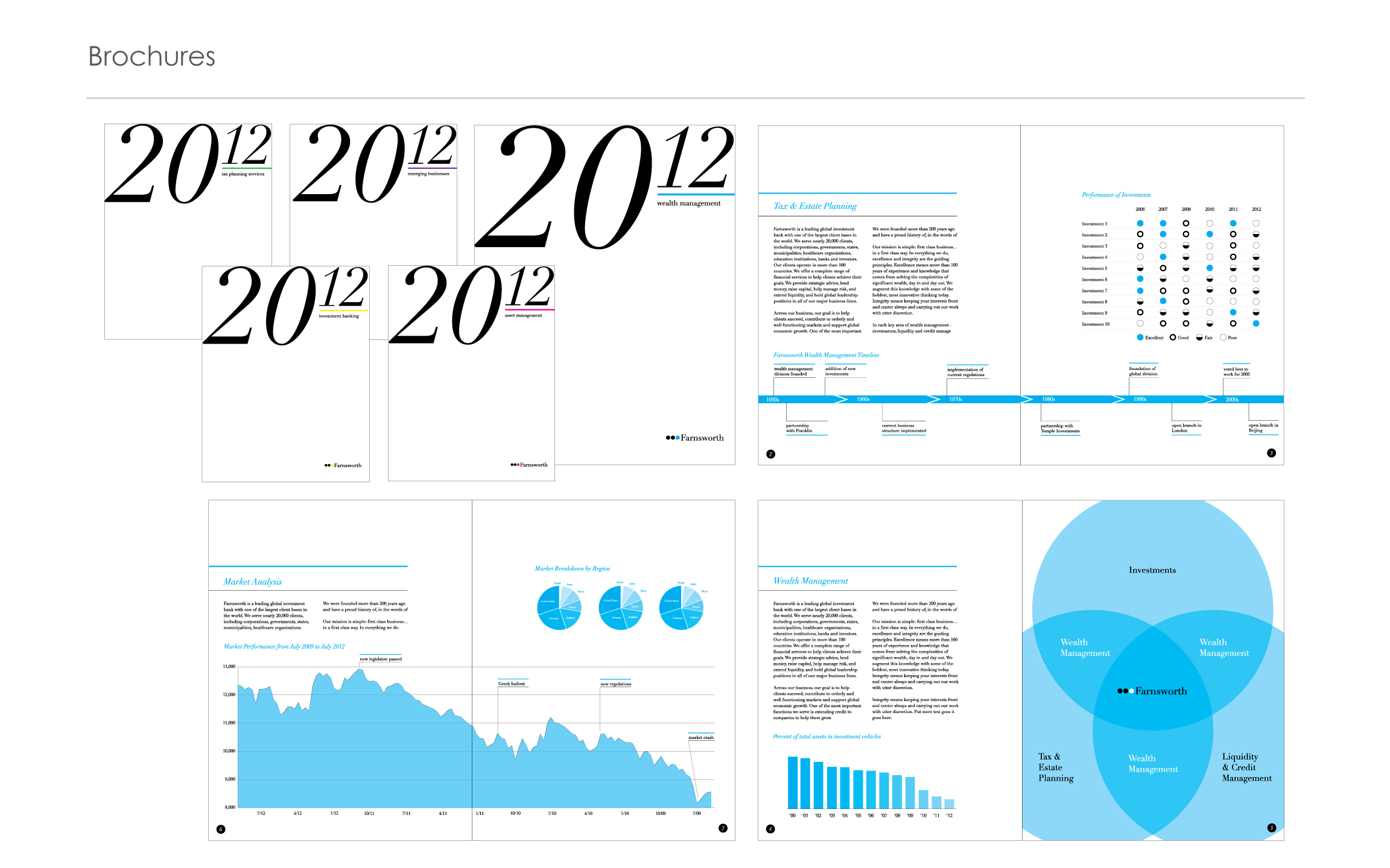 Financial, Chart, Bar Chart, Pie Chart, Infographics, Graphic Design, InDesign, Illustrator