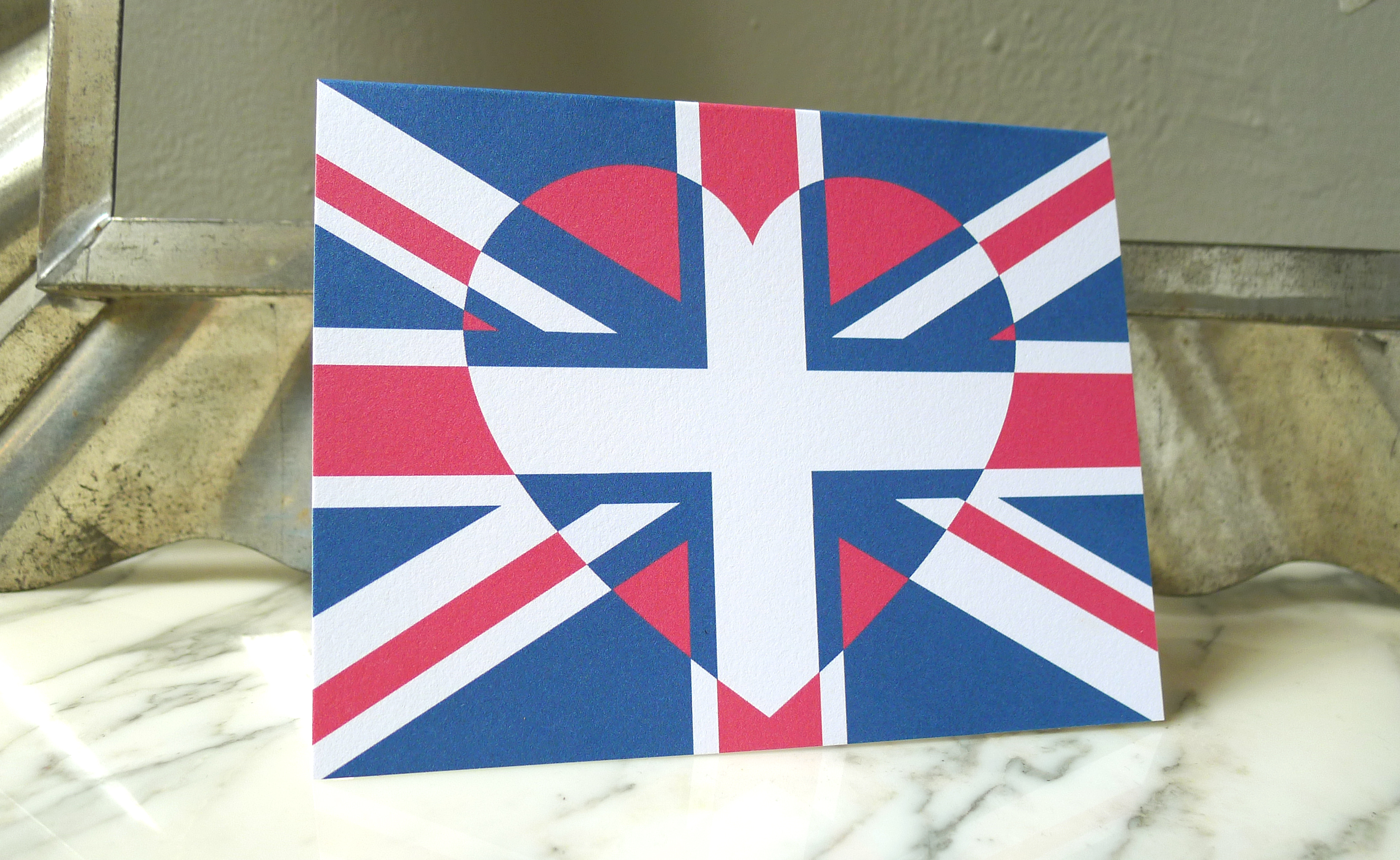 Graphic Design, England, Union Jack, Illustration, Heart